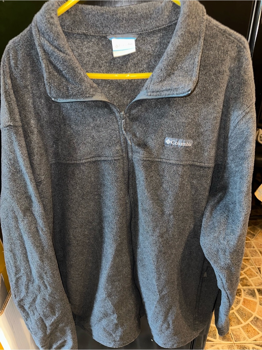 Columbia Men’s Gray Full-Zip Fleece Jacket Size:3XLT
